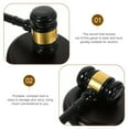 1 Set Durable Wooden Gavel Practical Lawyer Judge Hammer Auction Sale