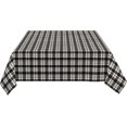 thumbnail image 5 of Rectangle Tablecloth 60x84 Inch, Black Scottish Tartan Plaid Rectangle Table Cover Spillproof Soil Resistant Table Cloth Polyester Table Cover for Restaurant, Picnic, Indoor and Outdoor Dining, 5 of 7