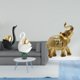 thumbnail image 2 of Figuras De Elefante Cisne, Adorno De Mesa, Artesanía, Decoración Para Parejas, Estatuas Para Estantería, Entrada, Dormitorio, Escritorio, Hogar., 2 of 8