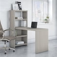 thumbnail image 2 of Echo 56W Bookcase Desk in Gray Sand - Engineered Wood, 2 of 7