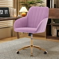 thumbnail image 3 of CASADEAR Adjustable Office Chair, Ergonomic Swivel Chair, Backrest Seat for home office bedroom,Purple, 3 of 8