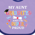 thumbnail image 4 of Inktastic My Aunt Graduated and I'm Super Proud Boys or Girls Baby Bib, 4 of 4