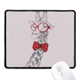 thumbnail image 1 of Glasses Giraffe Handsome Mousepad Stitched Edge Mat Rubber Gang Pad, 1 of 2