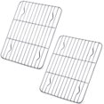 thumbnail image 1 of TORUBIA Cooling Rack Pack of 2, Stainless Steel Baking Racks for Baking Roasting Grilling Drying, Rectangle 9.7'' x 7.3'' x 0.6'', Oven & Dishwasher Safe, 1 of 6