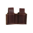 thumbnail image 4 of Barsony Burgundy Leather Revolver Double Speed Loader Pouch for 6 shot .44 Magnum, 4 of 4