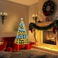 thumbnail image 4 of Costway 5Ft Pre-Lit Fiber Optic Christmas Tree 8 Flash Modes PVC w/ Double-Color Lights, 4 of 10