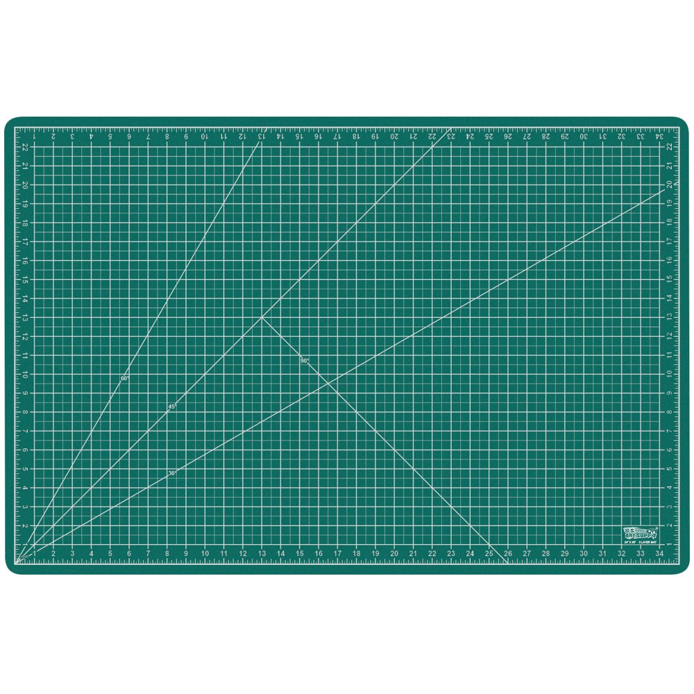 24" x 36" GREEN/BLACK Self Healing 5Ply Double Sided Durable PVC