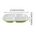 thumbnail image 3 of Binwennn Heat Imitation Porcelain Compartment Fast Food Trays Specifically Designed For School And Unit Canteens Commercial Grade Tableware round Plate Mat round Outdoor Table Set for 4 round Dinner, 3 of 4