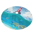 thumbnail image 2 of Kll 30" Christmas Tree Skirt Lighthouse Sea Port Xmas Tree Skirts Mat For New Year Xmas Holiday Party Indoor Outdoor Home Decoration, 2 of 9