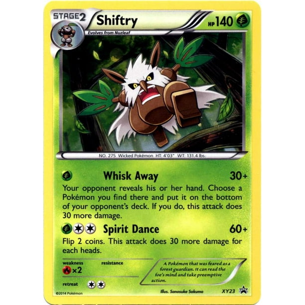 Pokemon X Y Promo Single Card Rare Holo Shiftry Xy23 Walmart Com