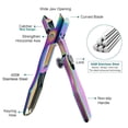 thumbnail image 2 of Nail Clippers for Thick Toenails, Safety Lock Extra Large Wide Jaw Opening Finger Nail Clipper with Catcher Heavy Duty for Men Women Adult Seniors (Rainbow with File), 2 of 4