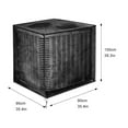 thumbnail image 2 of Black Mesh Central AC Cover, Outdoor Condenser Unit Protector, Breathable Air Conditioner Dust Guard, 35 × 35 × 39 inches, 2 of 6