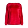 thumbnail image 2 of Joyspun Women's Plush Sleep Top with Long Sleeves, Sizes XS-3X, 2 of 2