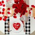 thumbnail image 2 of Ensemble de 4 Sets de table Réutilisables pour Décoration de table de Cuisine de la Saint-Valentin, 2 of 5