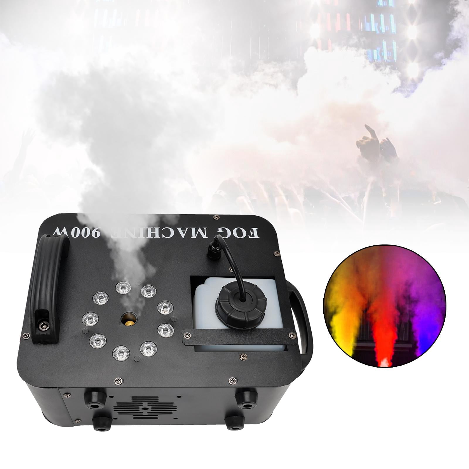 VIPQV Fog Machine, 900W Smoke Machine with Remote Control & RGB Light for Wedding Party Show
