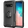 thumbnail image 1 of Dteck Hybrid Rugged Shockproof Case Samsung Galaxy S10 Case, Black, 1 of 7