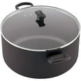 Farberware Dishwasher Safe Aluminum Nonstick Stockpot with Lid, 10.5