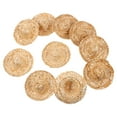 thumbnail image 3 of LOLIPPYY Craft Small Straw Hats Beige Pet Owners 10Pcs, 3 of 10