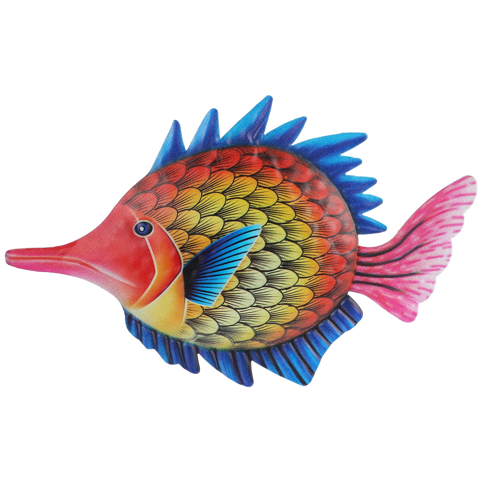 NUOLUX Metal Ocean Fish Wall Decor Outdoor Indoor Art Sculpture Hanging