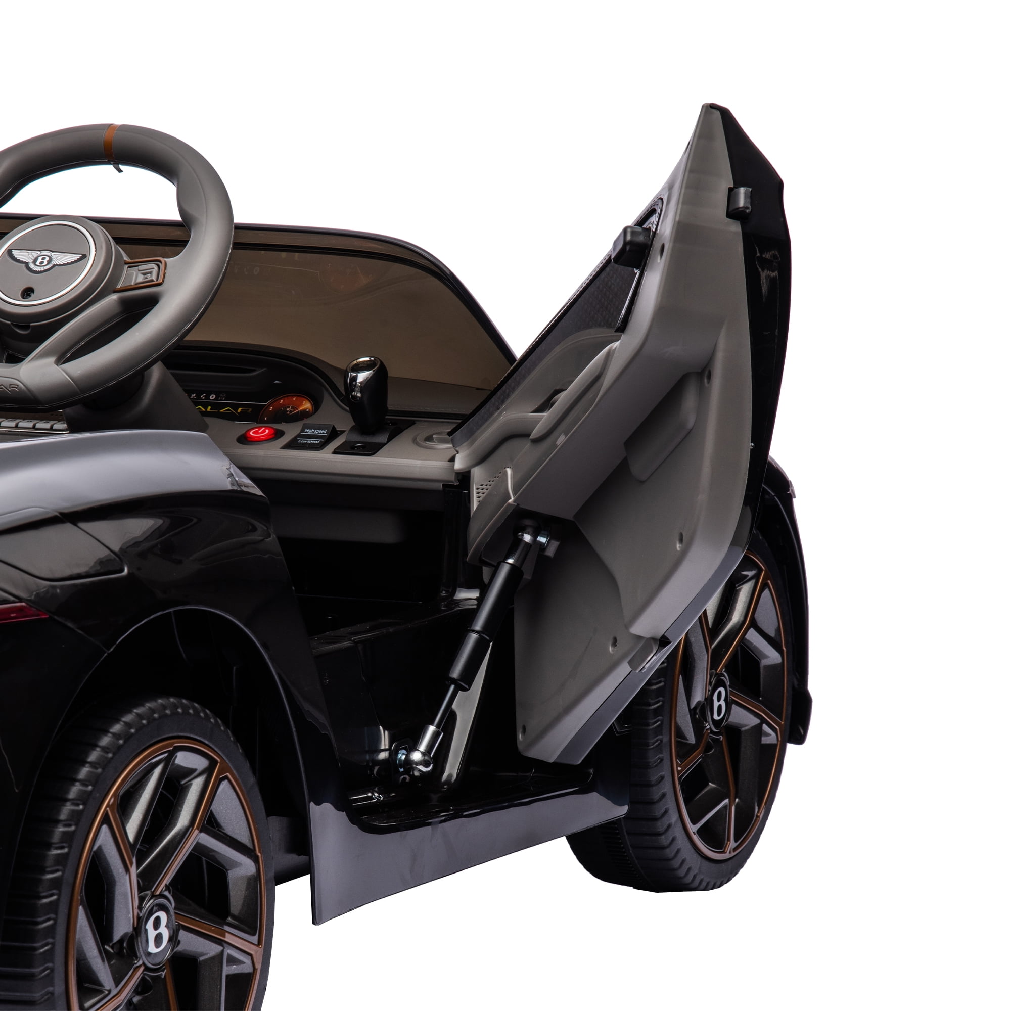 Resenkos Official Licensed Bentley Kids Ride on Car, 12V 7A Battery Powered Vehicle with Remote Control 3 Speeds MP3 USB, Black Resenkos Official Licensed Bentley Kids Ride on Car, 12V 7A Battery Powered Vehicle with Remote Control 3 Speeds MP3 USB, Black