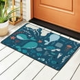 thumbnail image 2 of XMXY Area Rugs Doormat Outdoor Entrance, Sealife Fish Whale Facecloth Non-slip Floor Mat Rug for Living Room Kitchen Sink Area Indoor,72"x48", 2 of 9