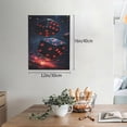thumbnail image 2 of Gaeub Cosmic Red Sparkle Dice Print Canvas Wall Art for Bathrooms Bedroom,Wall Decor,Framed Artwork for Wall,Modern Wall Decorations Prints Picture,Home Decor Wall Pictures 30" x 40", 2 of 8