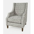 thumbnail image 2 of Jofran Quinn Upholstered Geometric Pattern Accent Chair with Nailhead Trim, 2 of 3