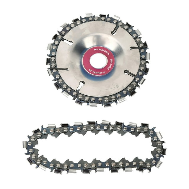 Disco de cadena para amoladora angular, disco de cadena para carpintería de 4 "y 22 dientes, disco de cadena para carpintería ultra sensible NikouMX herramienta