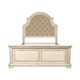 thumbnail image 3 of Pemberly Row Traditional Solid Wood King Bed in Ant White Finish, 3 of 7