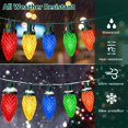 thumbnail image 5 of Nordic Hygge 67FT 100 Bulbs Outdoor Christmas Decorations for House Waterproof String Lights, Multicolor, 5 of 7