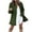 Army Green, variant on Dealovy Womens Trench Coat Mid-Length Coats Open Front Cardigan Casual Tweed Jackets Fleece Winter Clothes