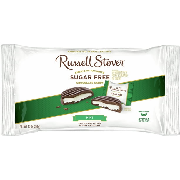 Russell Stover Sugar-Free Mint Patties, 10 Oz., 20 Count - Walmart.com
