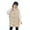 Beige, variant on LYMAYTER 7-14 Years Boys Girls Winter down Vest Youth Puffer Mid-Length Warm Waistcoat for Kids Solid Color Sleeveless Jacket
