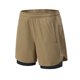 thumbnail image 1 of Pantalones Cortos para Hombre con Bolsillos de Cremallera Bandaje de Color Sólido Cintura Elástica Casual Bottoms de Moda Pantalones Cortos para Hombre Cintura Elástica, 1 of 8
