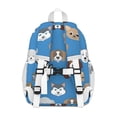 thumbnail image 3 of Cartoon Dog Backpack for School,Cute School Bag,Schoolbag with Adjustable Shoulder Straps & Padded Back,15"x11.42"x5.5", 3 of 5
