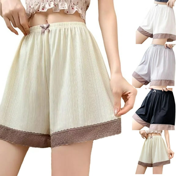 Bovxnpu Womens Underwear Plus Size Panties, Women's Breathable Cotton Boyshort Panties, Solid Color Patchwork Briefs Panties Underwear Underpants M