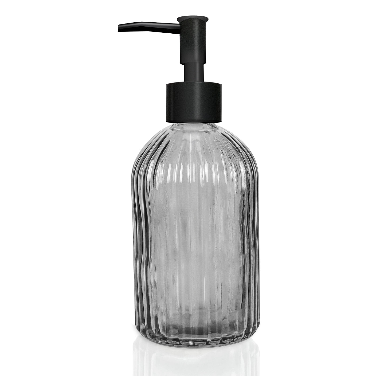 Glass Soap Dispenser,14 Ounce Kitchen Soap Dispenser for Bathroom, Hand