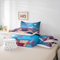 thumbnail image 6 of Manfei Colorful Axolotl 7-Piece King Bedding,Ocean Themed Amphibian King Bed in a Bag,Polkadot Reversible, 6 of 7