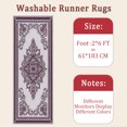thumbnail image 6 of Hallway Runner Rug 2'x6' Washable Area Rugs Non Slip Laundry Rug Runner Floor Carpet Runners for Hallways Entryway Laundry Room Kitchen, 6 of 11