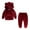 Wine, variant on Diufon Baby Boy Girl Velvet Hooded Tracksuit Toddler Fall Winter Long Sleeve Warm Sweatshirt and Pants with Pockets