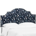 thumbnail image 2 of Skyline Furniture 831NB-PWWFNBL Full Nail Button Notched Headboard, Whisp Floral Navy Blush, 2 of 5