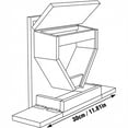thumbnail image 3 of Squirrel House Birdhouses for Outdoors Squirrel House Kit Wren House BlueSquirrel Nesting Box 12" Brown Carbonized Squirrel Feeder House with Transparent Window, 3 of 6
