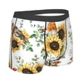 thumbnail image 3 of Disketp Sunflowers Leaves And Birds Men'S Boxer Briefs,Soft And Breathable Cotton Underwear With Comfortflex Waistband, 3 of 9