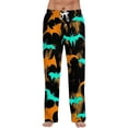 thumbnail image 3 of Trgacdwlo Halloween Pajama Pants Mens Cute Pumpkin Graphics Pj Pants Men Elastic Waist Drawstring Fall Winter Lounge Pants for Men, 3 of 7