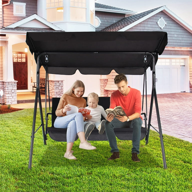 Metal porch swing with canopy hotsell