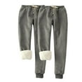 thumbnail image 2 of 2 Pack Fashion Sweatpants For Women Casual Solid Color Loose Dark Gray Traning Track Pants Joggers For Workout (S), 2 of 5