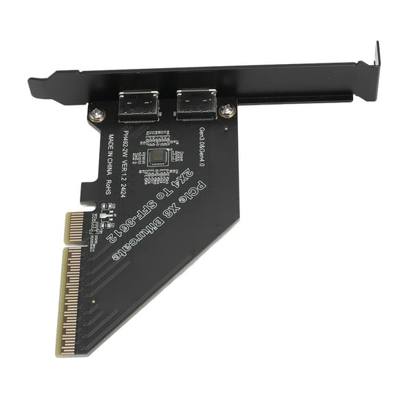 PCIe 4.0 X8 to Oculink Card High Speed Data Transfer 128 GT/s SFF 8612 Secure Connection External Graphics Card for NVMe SSD GPU EGPU