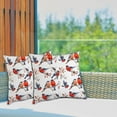 thumbnail image 5 of GZHJMY Decorative Throw Pillow Covers Set of 2, Bullfinches Hawthorn Berry Soft Pillow Cases, Square Cushion Cases Pillowcases for Sofa Bed Couch Car Home 16"x16" Home Decor, 5 of 5