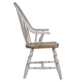 thumbnail image 3 of Sunset Trading Country Grove 18" Wood Windsor Dining Chair with Arms in Gray, 3 of 7
