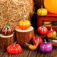 thumbnail image 7 of 8 Pcs Mini Artificial Pumpkins Fall Decor Set,Fake Pumpkin For Decorating,Realistic Small Fake Pumpkins For Decorating Autumn Table Centerpiece, Thanksgiving Harvest Home Decorations,Z4-Yellow, 7 of 7